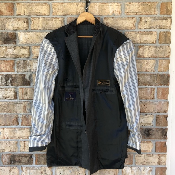 Brooks Brothers I8I8 Regent Made in Italy Wool Gray Men’s Jacket R 44/ 37 - Picture 4 of 16